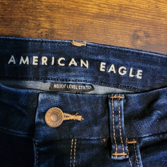 American Eagle Jeans 6 S Jegging Curvy Super Hi Rise Next Level Stretch Dark - Picture 4 of 11